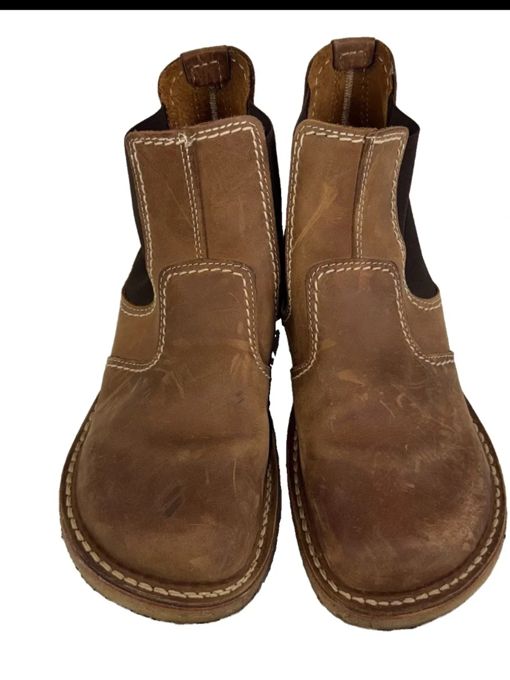Duckfeet Roskilde Chelsea EU42 US W11 M9 Brown Women Men Pull On Boot Shoe EUC